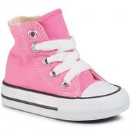 CONVERSE buty dziewczęce sportowe trampki wysokie SUPER STAN róż 23 24 14cm