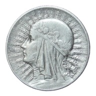 5 zł - Głowa Kobiety - 1932 rok - srebro