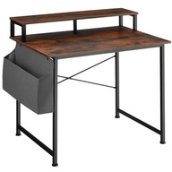 Písací stôl s policou a látkovým úložným boxom