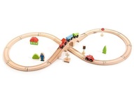 ZABAWKA DREWNIANA FUN PLAY RAILWAY 61686 TREFL