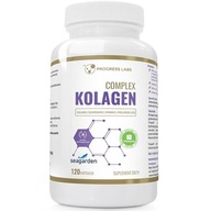 Kolagen Rybi Morski 500mg Stawy Kości Skóra Włosy 120kap Progress Labs