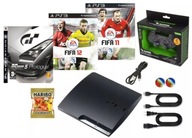 KONSOLA PS3 SLIM 250GB + PAD OKABLOWANIE + FIFA
