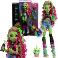 MONSTER HIGH SADA BÁBIKA VENUS MCFLYTRAP MÓDNA RASTLINNÁ MAČKA CHEWILAN AKC.