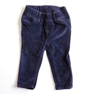 Spodnie sztruksowe DZIEWCZĘCE Ciemne Baby Gap roz. 80-86 cm A1355