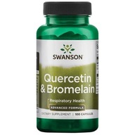 Swanson Quercetin 250 mg Bromelín 78 mg 100 kaps