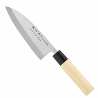 Nóż leworęczny Deba Satake do mięs 15,5 cm drewno magnoliowe