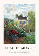 Plakat 29,7x21 A4 Claude Monet ogród kwiaty róże sztuka BOHO 30 WZORÓW