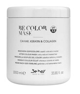 Be Color Maska KERATYNA KAWIOR Do Włosów Farbowanych Nawilżająca 1000ml XL