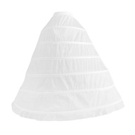 Dámske 6 obruče tylová spodnička svadobné doplnky pružná biela podlaha