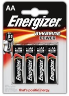 Bateria alkaliczna Energizer AA LR6 baterie paluszki blister 4 szt. 1,5V