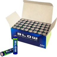 Bateria 40 sztuk BLOW alkaliczne LR03 BLISTER AAA 1.5V MOCNE Super alkaline