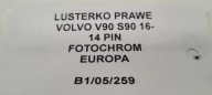 mirror right VOLVO V90 S90 16- 14 PIN EUROPA