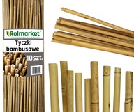 TYCZKI PODPORY bambusowe do roślin tyczka bambusowa podpora 210cm 10szt