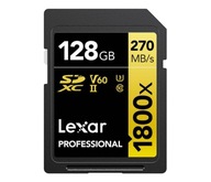 OUTLET Lexar 128GB 1800x Professional SDXC UHSII