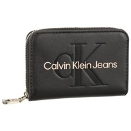 Damski Portfel Calvin Klein Sculpted Med Zip Around Black Czarny