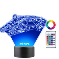 Lampka Nocna 3D LED Star Wars Imię Grawer Prezent