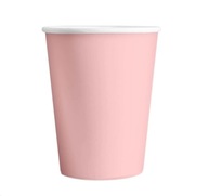 Papierové poháre ružové pastelové 220ml 6ks