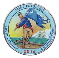 25 cent (2016) Parki USA - Fort Moultrie - Mennica Denver - KOLOR