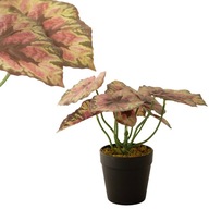 Umelý kvetináčový kvet ako živý Begonia Etna rastlina dekorácia do obývačky