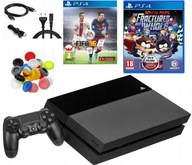 KONSOLA PS4 500GB | ZESTAW PLAY STATION 4 + PAD + GRY + AKCESORIA