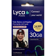 Lycamobile DE +49 Starter 30 GB Lyca Plus 15 GB UE