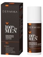 DERMIKA 100% FOR MEN KREM PRZECIW ZMARSZCZKOM I BRUZDOM DZIEŃ NOC 50+ 50ML