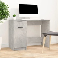 Písací stôl sivý betón 100x50x75 cm materiál na báze dreva