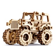 Drevené 3D puzzle Mechanické auto Monster Truck 1 Wooden.City