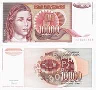 Jugosławia 1992 - 10000 Dinara - Pick 116 UNC