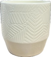 Doniczka ceramiczna kremowa 13,5 cm