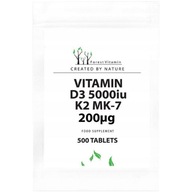 FOREST VITAMIN Vitamín D3 5000 IU K2 MK-7 200ug 500tabs SRDCE KOSTI