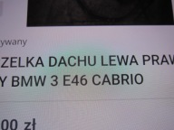 BMW E46 CABRIO gasket roofs left right bodywork