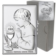 Obrazek Srebrny Pamiątka I Komunii dla chłopca