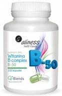 Aliness Vitamín B komplex B-50 metabolizmus krv 100 kaps. pre imunitu