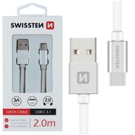 SWISSTEN Kabel przewód do ładowania USB-C 2m 3A