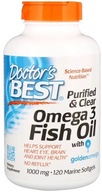 Doctor's Best Purified & Clear Omega 3 Fish Oil 1000mg 120 mäkkých kapsúl