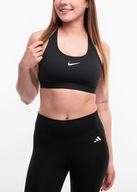 Nike Stanik biustonosz sportowy top damski treningowy czarny Swoosh r. M