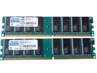 Pamięć DDR 2GB 400MHz PC3200 2x 1GB Dual Goodram Gwarancja