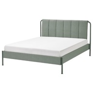 IKEA TALLASEN Čalúnený rám postele Guľatá sivozelená/Luroy 160x200 cm