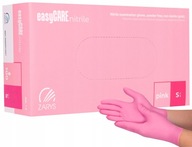 Rukavice Nitrilové rukavice Bez púdru Zarys Ružové 100 ks Veľkosť S
