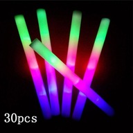 30 ks Light-Up LED penové palice mäkké paličky