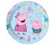 Talerzyki urodzinowe Świnka Peppa PIG papierowe party urodziny 8 sztuk