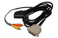 Kabel przewód Amiga - TV euro scart RCA RGB 1,5m