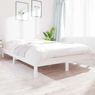 Rama łóżka, biała, 160 x 200 cm, lite drewno sosnowe Lumarko!