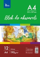 BLOK PRE AKVAREL SKICÁR 12 ARK KB011-A4 TETIS