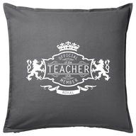 TEACHER OFFICIAL MEMBER poduszka 50x50 prezent