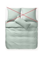 Obliečka na posteľnú bielizeň flanelová Westwing Biba 240x220 cm šalvia zelená POPIS
