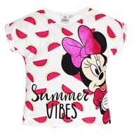 MYSZKA MINNIE BLUZKA DZIEWCZĘCA T-SHIRT DISNEY 128