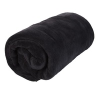 Спортивний рушник з мікрофібри 70x140 чорний швидковисихаючий