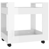 Półka pod biurko, biały z połyskiem, 60x45x60
